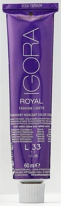 Produktbild Schwarzkopf Professional Igora Royal Fashion Lights Haarfarbe NEU (L-33 Matt Extra)