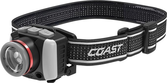 Productafbeelding Coast FL95R Oplaadbare hoofdlamp met focus en licht in drie kleuren, 1250 lumen (1250 lm)