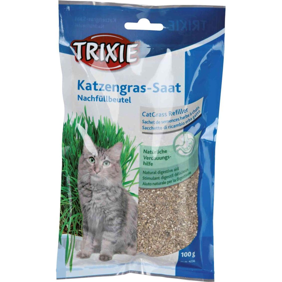 Trixie, Samen, Katzengras Saat Nachfüllbeutel (Rasensamen)