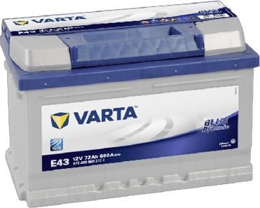 Actual product image Varta Blue Dynamic E43 (12 V, 72 Ah, 680 A)