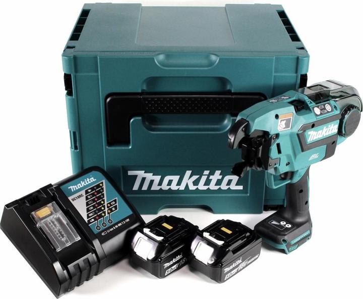 Actual product image Makita DTR 180 RTJ Battery rebar connector 18V Brushless for 0,8mm binding wire in Makpac + 2x 5,0Ah
