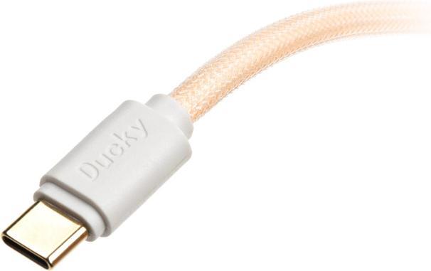 Produktbild Ducky Premicord Cotton Candy Coiled Cable, USB Typ C auf Typ A - 1,8m (1.80 m, USB 2.0)