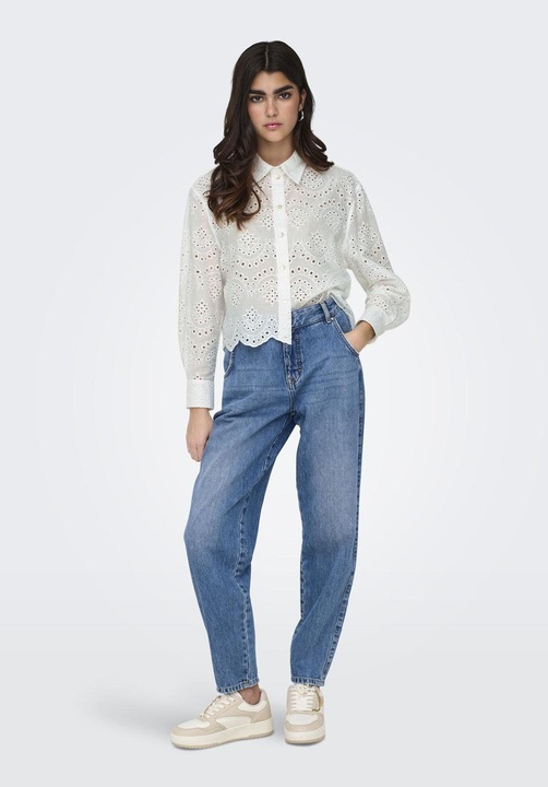 Immagine prodotto Only Vestibilità ampia Collo a camicia Polsini delle maniche con bottone Spalla bassa incastonata (L)