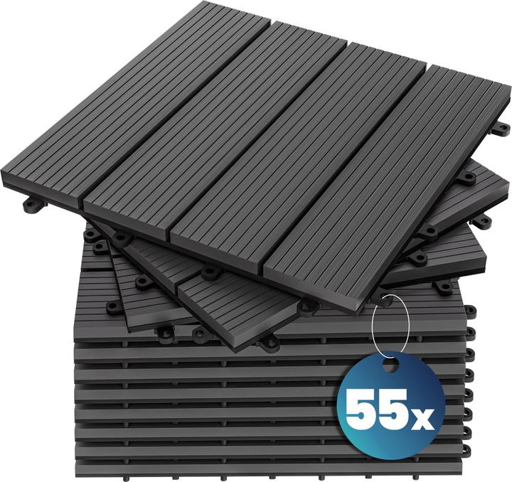 Casaria WPC Fliesen (44x, 30 x 30 cm)