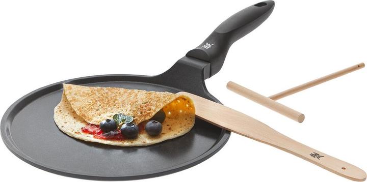 Immagine prodotto WMF Pfanne Pfannkuchen-Pfanne Crepespfanne 27cm Induktion Aluguss beschichtet (27 cm, Padella di crêpe, Alluminio)