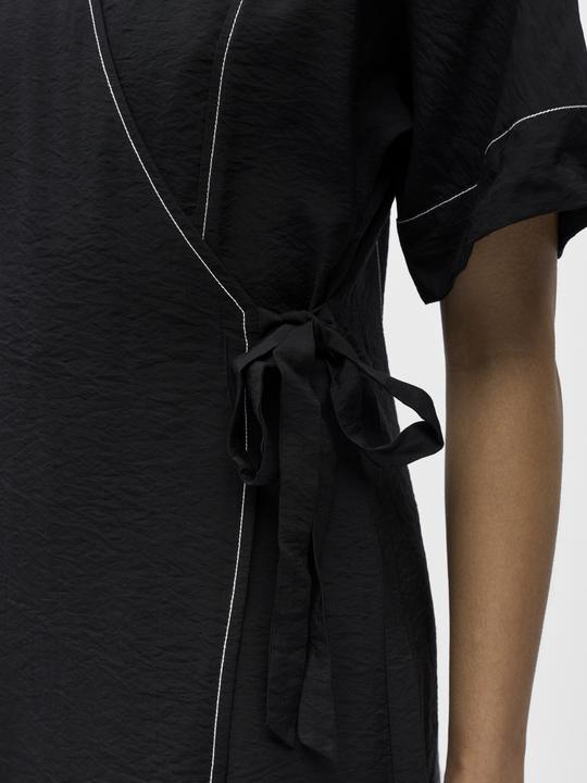 Image du produit Object Kurzärmeliges Wickel Maxikleid (36)