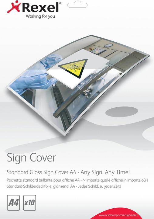 Produktbild Rexel Schilderfolie Sign Cover (A4, 10 Stk., 125 µm)