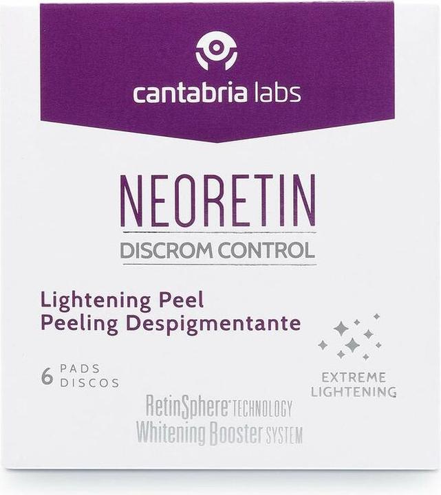 Actual product image Neoretin Discrom Control Brightening Peel 6 Pads