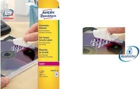Actual product image Avery Anti-tamper label