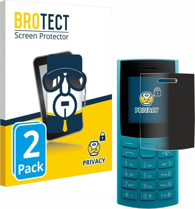 Produktbild BROTECT Sichtschutzfolie Anti-Spy Privacy Folie Blaulicht-Schutz (2 Stück, Nokia 110 4G (2023))