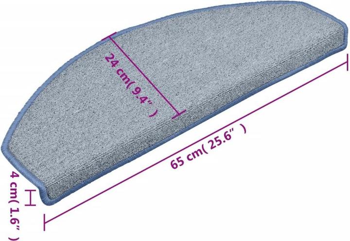Immagine prodotto vidaXL Treppenmatte (65 x 24 cm)