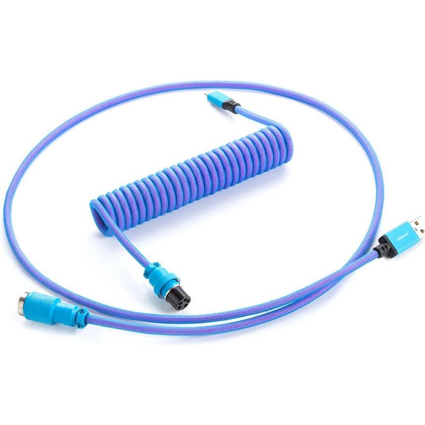 CableMod Pro Coiled Keyboard Cable USB-C zu USB Typ A, Galaxy (1.50 m, USB 2.0), USB Kabel
