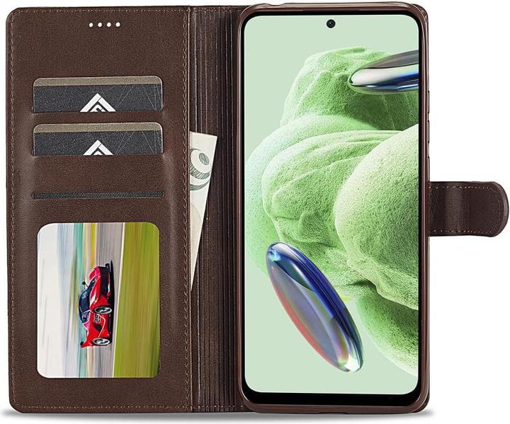 Actual product image LC.Imeeke Xiaomi Poco X5 - Leather Case Cover dark brown (Xiaomi Poco X5)