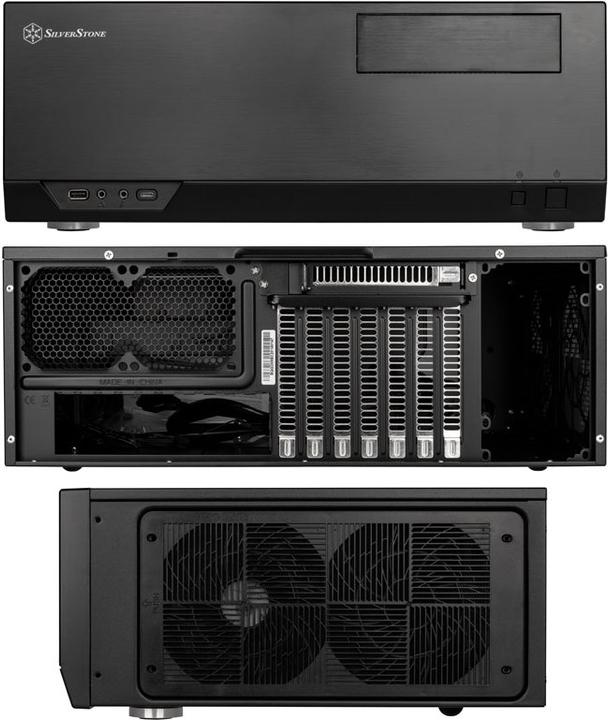 Actual product image Silverstone SST-GD09-C (SSI CEB, ATX, mATX)