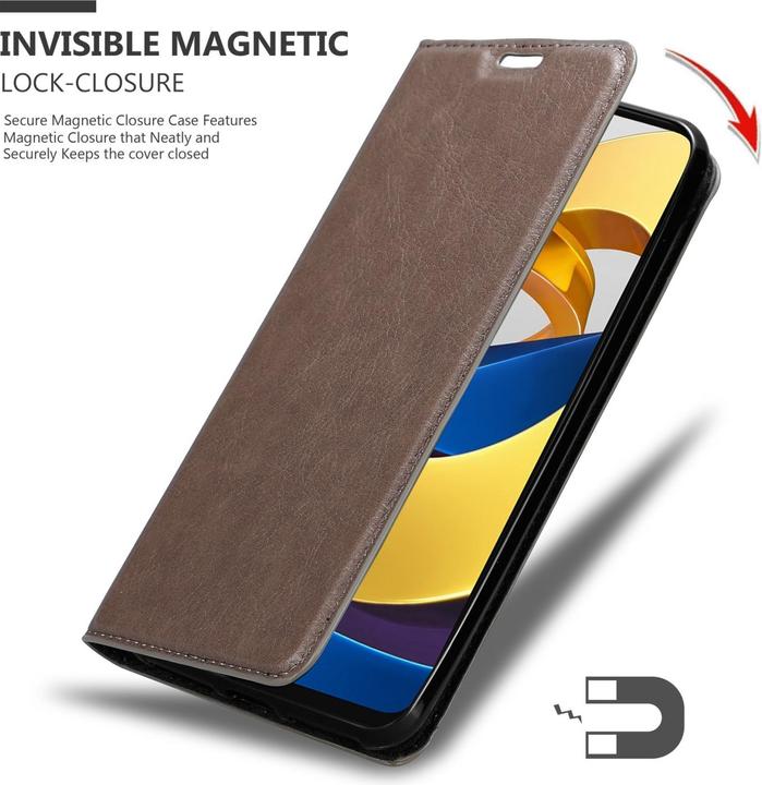 Actual product image Cadorabo Case for Xiaomi POCO M4 PRO 5G in Book Invis. Magnet Style (Xiaomi Poco M4 Pro 5G)