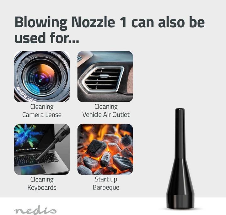 Actual product image Nedis Hand-held hoover VCHHR100BK
