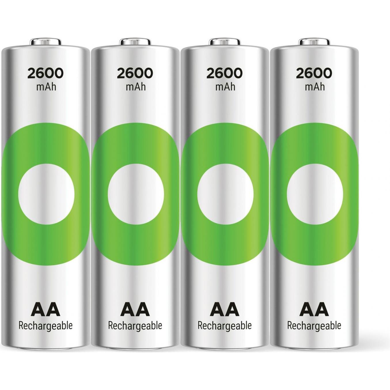 GP Batteries ReCyko (4 Stk., AA, 2600 mAh), Batterien + Akkus