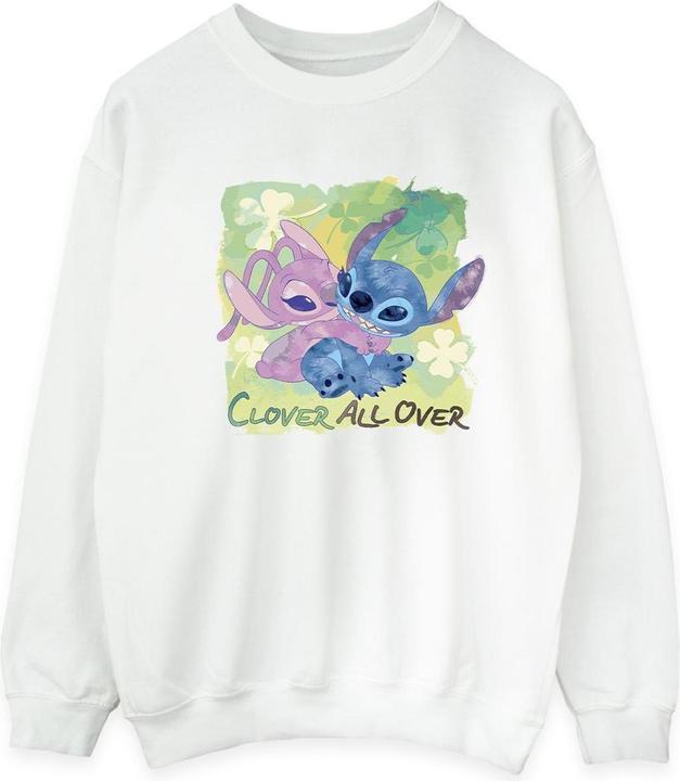 Produktbild Disney Lilo And Stitch St Patrick's Day Clover Sweatshirt (XL)