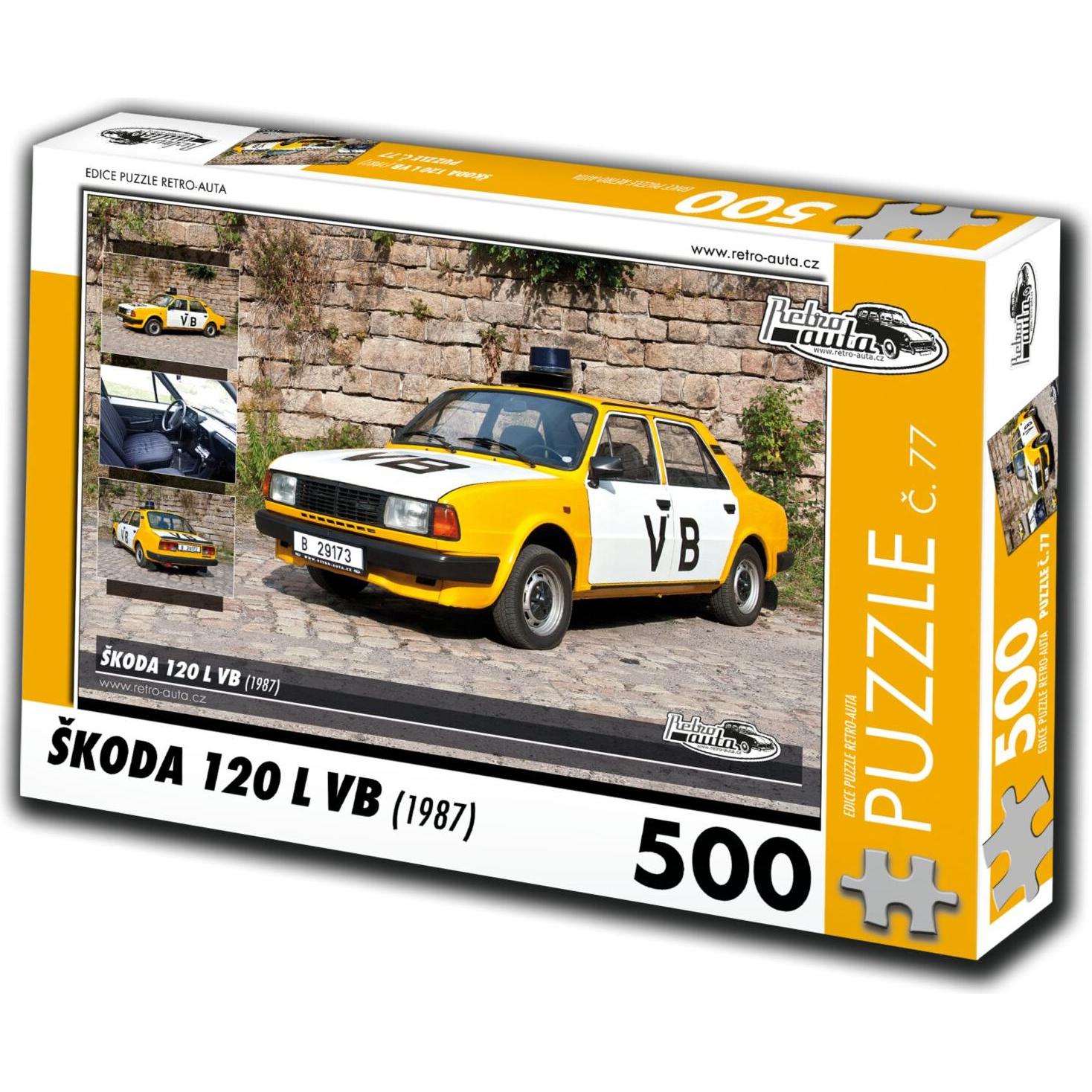 Retro-auta Puzzle Nr. 77 'koda 120 L VB (1987) 500 Teile (500 Teile)