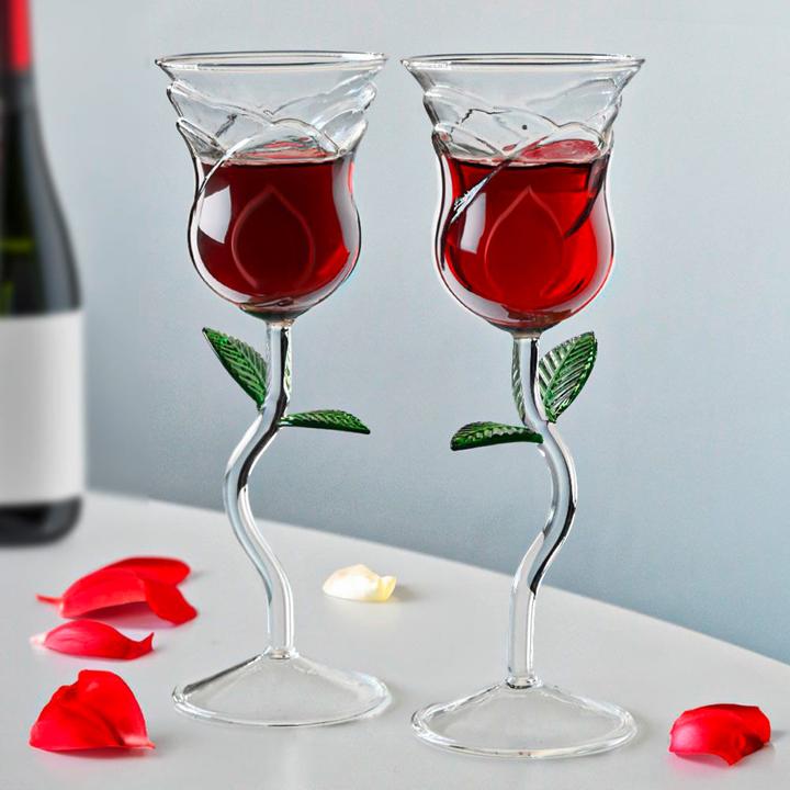 Produktbild Mikamax Rose Wine Glass Set (20 cl, 2 Gläser, Weingläser Set)