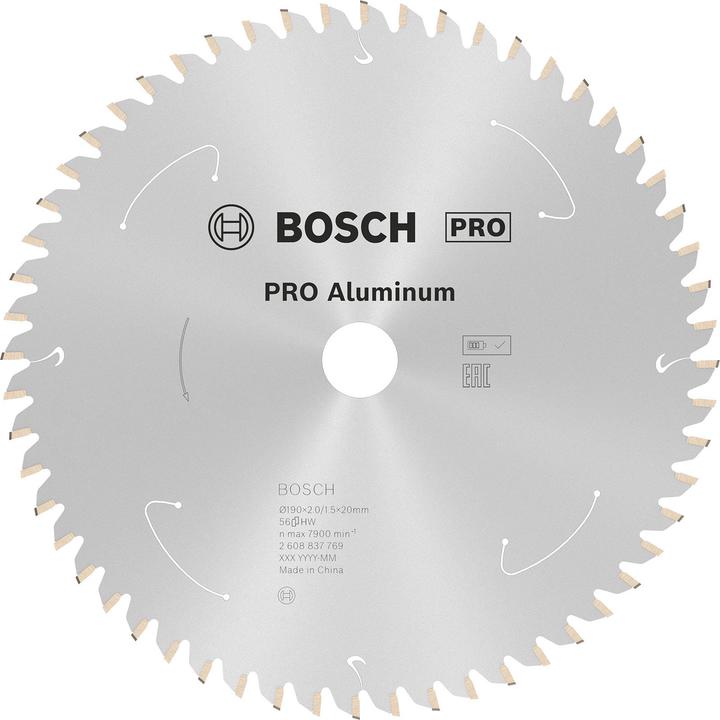 Produktbild Bosch Professional Zubehör PRO Aluminium cordless Kreissägeblatt, 190 x 2 x 20 mm