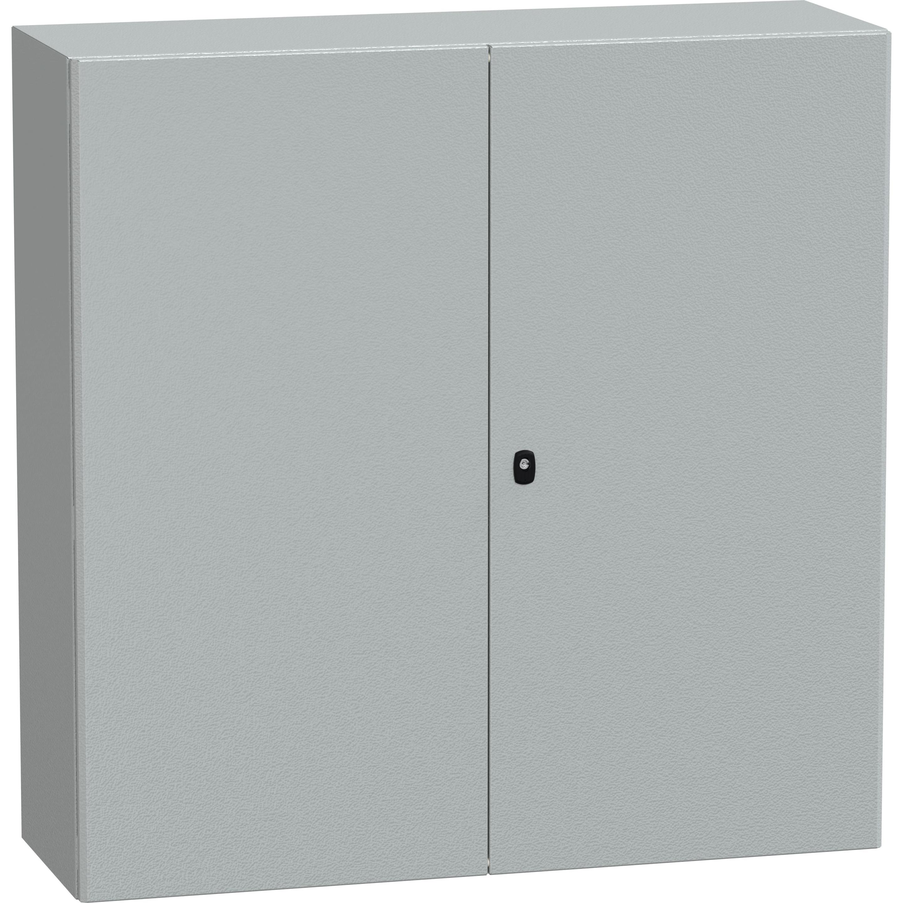 Schneider, Werkstattschrank, S3D 1200 x 1200 x 400 mm IP55 su (NSYS3D121240DP) surinkimo plokšte (120 cm, 120 cm)