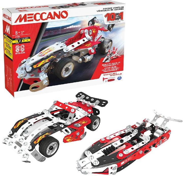 Actual product image Meccano 10in1 Racing Vehicles