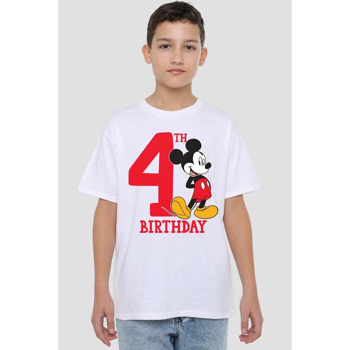 Immagine prodotto Disney Maglietta 4° Compleanno Topolino Bambini (104)