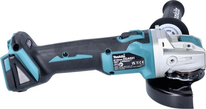 Actual product image Makita DGA 521 M1X1 Battery angle grinder 18 V 125 mm X-LOCK Brushless + 1x battery 4.0 Ah - without (125 mm)