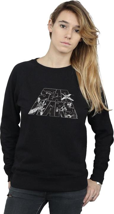 Produktbild Star Wars Logo Space Sketch Sweatshirt (S)