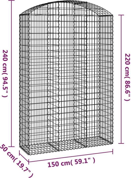 Produktbild vidaXL Gabionenkorb