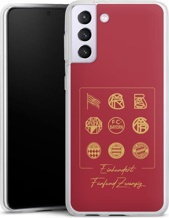 Produktbild DeinDesign Silikon Hülle für Samsung Galaxy S21+ 5G Handyhülle Case Smartphone Schutzhülle FCB 125 Jahre FC (Samsung Galaxy S21+ 5G)