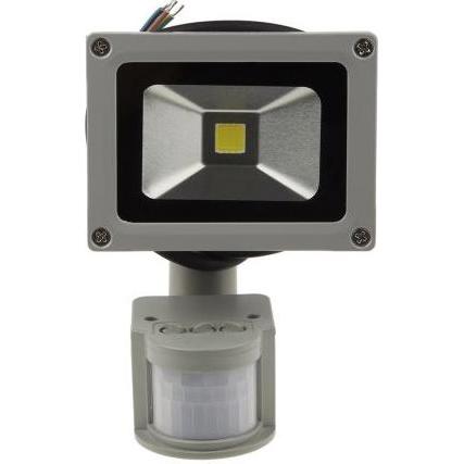 Rs Pro, Fassadenbeleuchtung, LED Floodlight , 800-900LM 10W IP65 PIR (1050 lm, IP65)