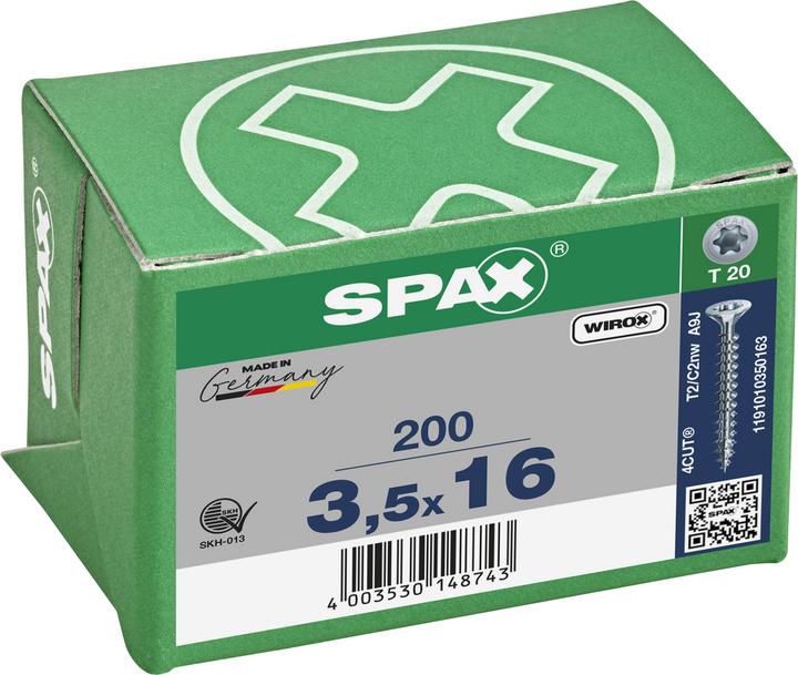Produktbild Spax Senkmultikopf T-Star Plus T20 Vollgewinde Wirox (200 Schrauben pro Stück)
