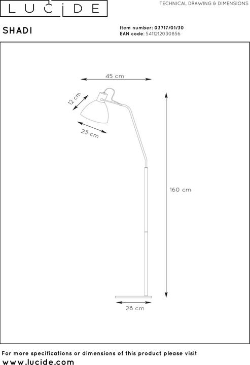 Actual product image Lucide Shadi (E27)