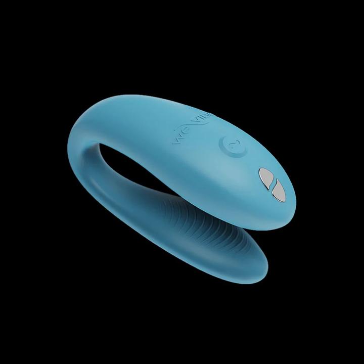 Actual product image We-Vibe Sync Go Remote Control Rechargeable Clitoral and G-Spot Vibrator (Blue)