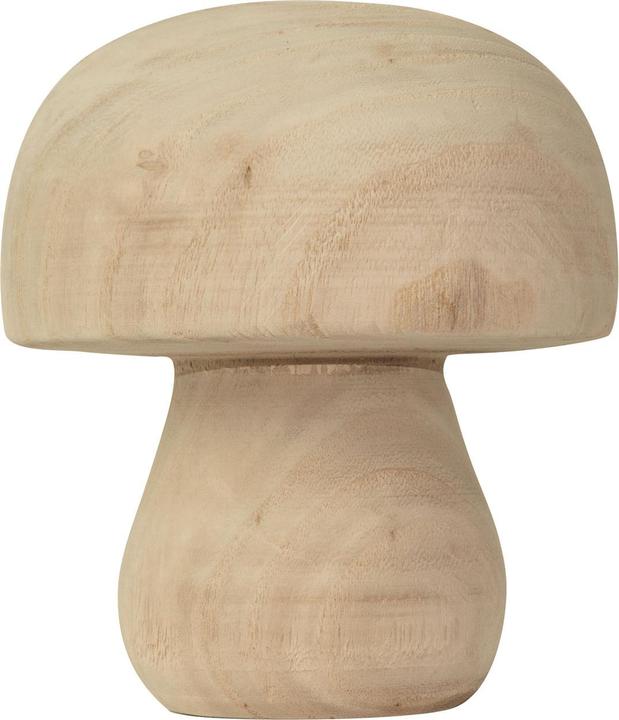 Natura Punto Deko Figur Pilz aus Pauwloniaholz (12 x 14 cm)