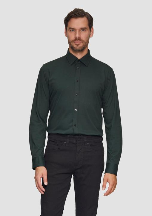 Immagine prodotto s.Oliver Hemd Tailored Fit: Jersey-Hemd aus Baumwollstretch (40)