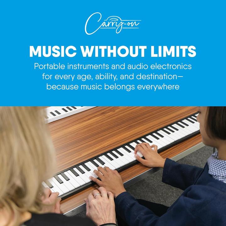 Productafbeelding Blackstar CARRY ON inklapbare piano 88 TOUCH, wit (88 Sleutels)
