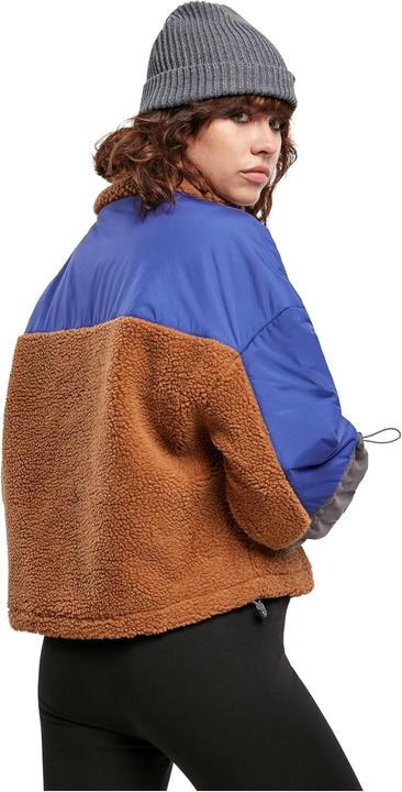 Produktbild Urban Classics Ladies Sherpa 3-Tone Pull Over Jacket (5XL)