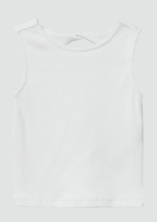 Produktbild S.Oliver T-Shirt Ripp-Top mit Cut-out am Rücken (92)