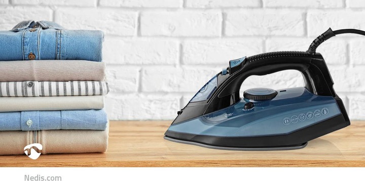 Produktbild Nedis Bügeleisen | 2600 W | Dampf Schuss | Keramisch | 0.32 l (2600 W, 1 g/min)