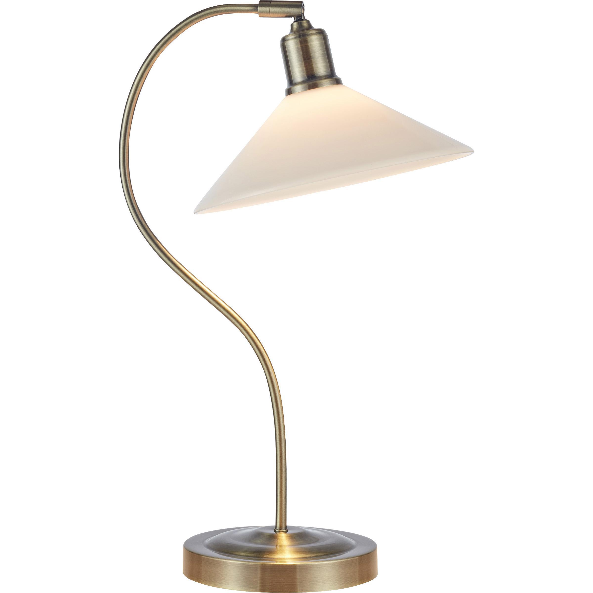 Markslöjd, Lampada da tavolo, VELA Table 1L Antique Brass/White