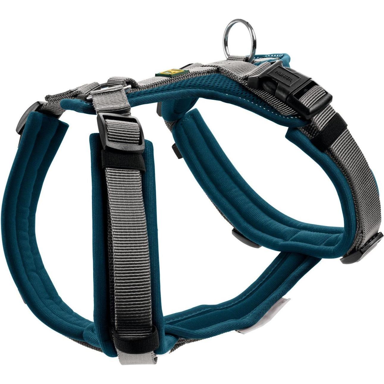 Comparer les prix de Hunter Harnais Maldon, M-L, pétrole/gris, taille chien : M, L (Chien, Général, Promenade), Collier + laisse