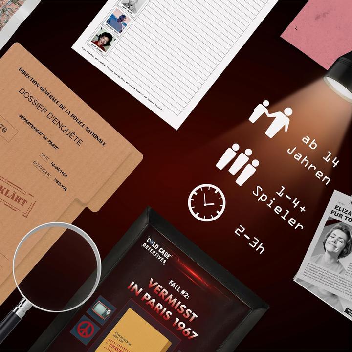 Image du produit X-scape Cold Case Detectives - Disparus à Paris en 1967 - Jeu d'enquête policière (Allemand)