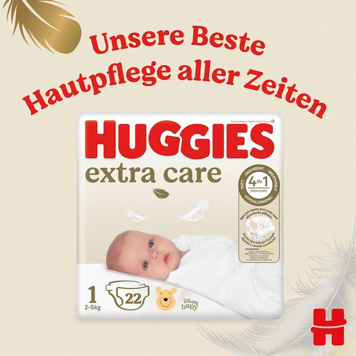 Produktbild Huggies Extra Care (Halbmonatsbox, 22 Stk.)