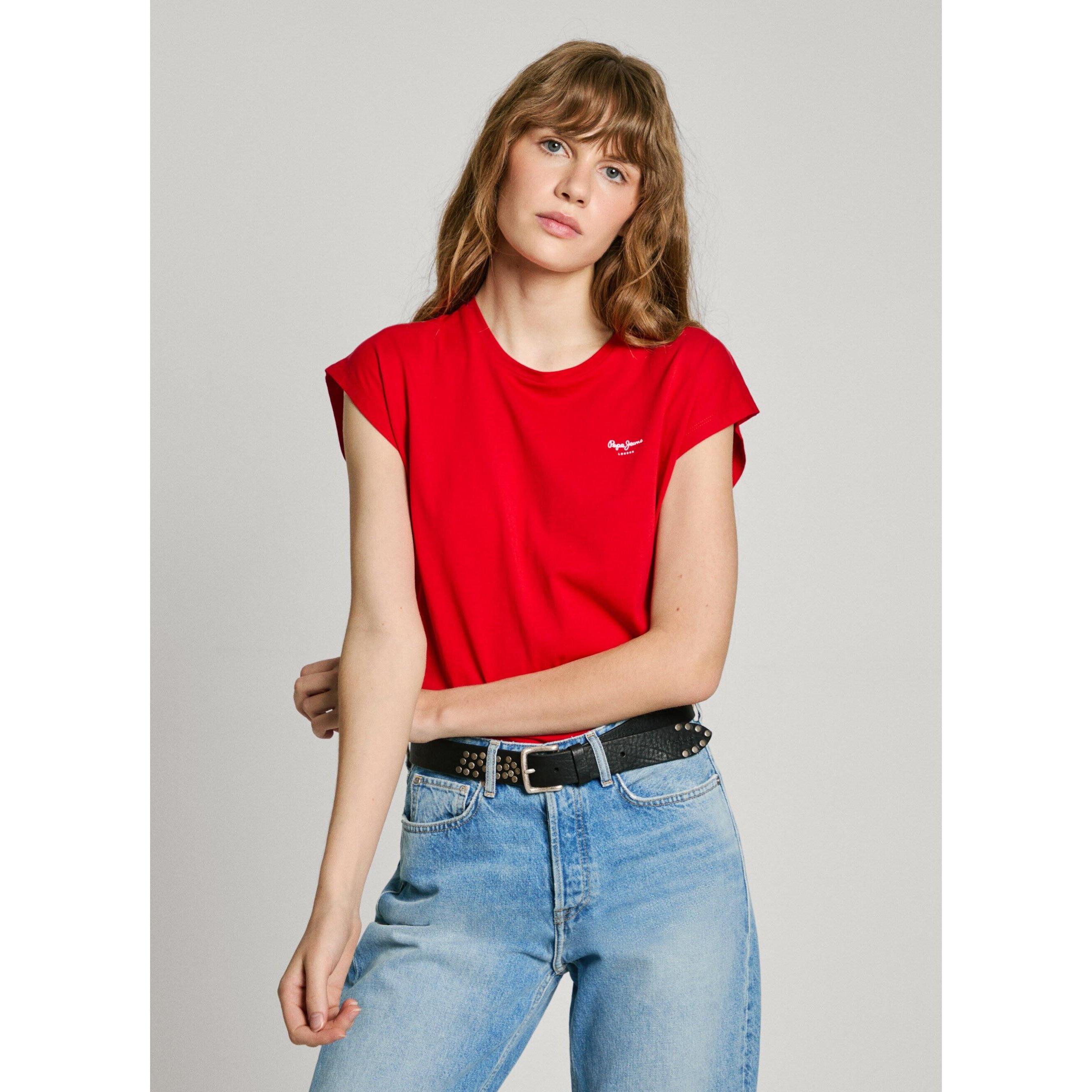 Thumbnail - Pepe Jeans, Damen, Shirt, Blooma, Rot, (S)