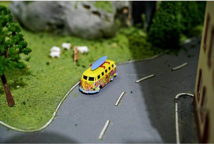 Produktbild Carson Modellsport 1:87 VW T1 Bus Flower Power 100% RTR 1:87 RC Einsteiger Mo (RTR Ready-to-Run)