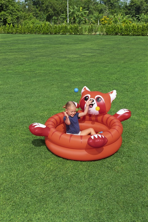 Actual product image Bestway Playful Red Panda Inflatable Ball Pit with 50 Play Balls