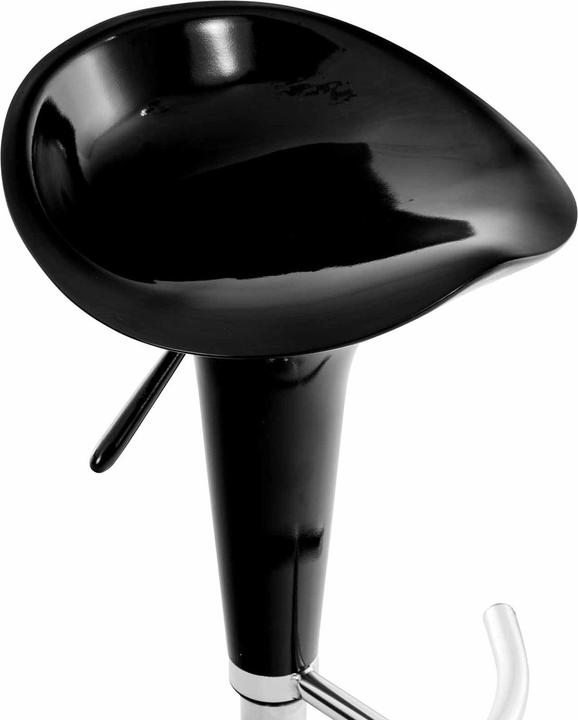 Produktbild CLP 2er Set Barhocker Saddle, schwarz